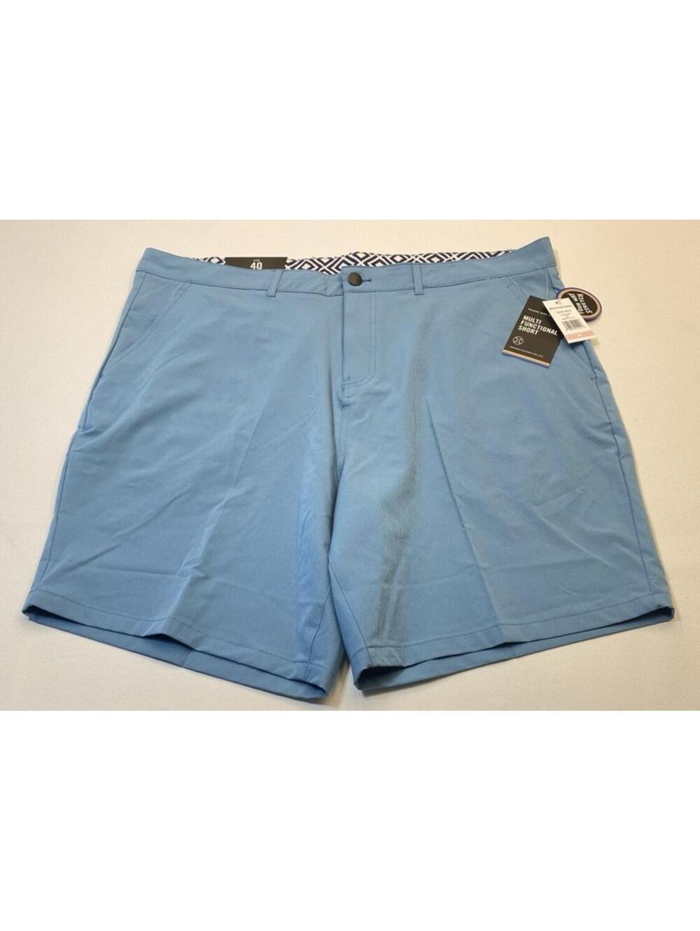 NWT Trunks Surf & Swim Co. Multi Functional Shorts Men's 40 Mineral Blue 9988